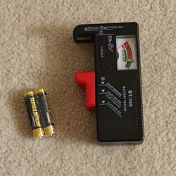 Moving sale! Battery tester and batteries.