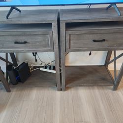 2 Seperate Tables Used As TV Stand Or Other