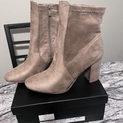 NEW Brown Heel Booties Size 8