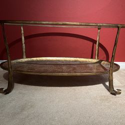 Pier 1 Gold Coffee Table 