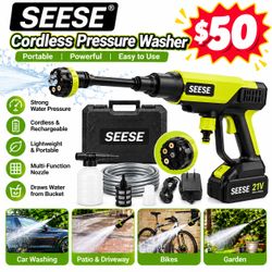 SEESE Cordless Pressure Washer – $50