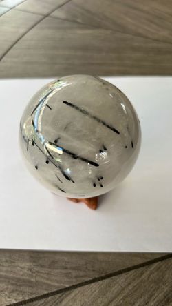 Black Tourmaline Sphere, Magnificent Specimen!