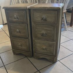 Gold Vintage Night Stands 