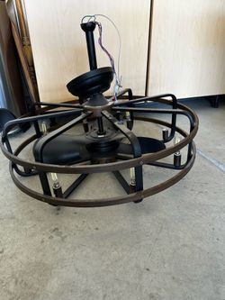 Hanging Light and Fan Fixture