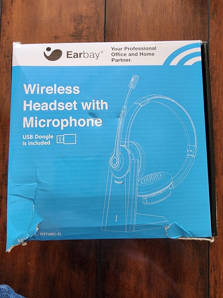 Bluetooth Headset, Wireless Headphones with Microphone