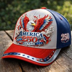 America 250, White Eagle Ball Cap