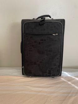 Black suitcase with wheels & Tellfscopubg Handle ✈️ Good Working Condition ✈️