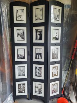 Black Folding Photo Screen