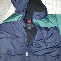 Swisstech green dark blue puffer