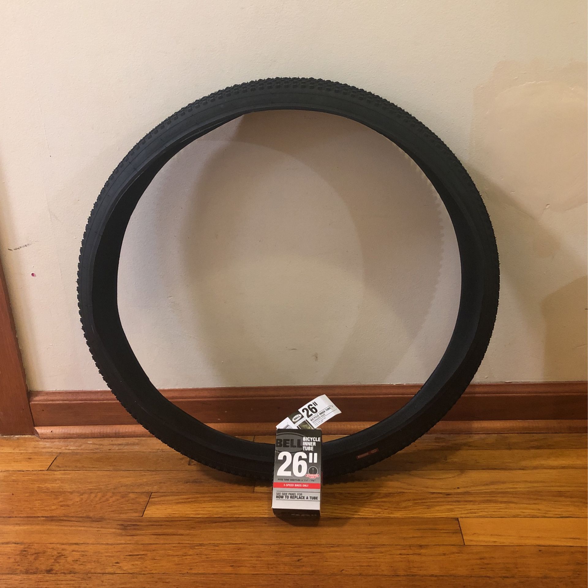 Bicycle Tire And Inner Tube 26”