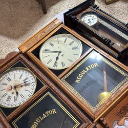 3 Antique Clocks 