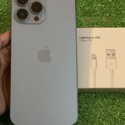 IPhone 13 Pro Max 1TB (1000gb) Blue AT&T And CRICKET 