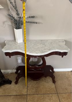Vintage Victorian style console & 2 side tables