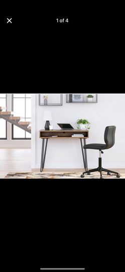 Wood And Metal Desk (New In Box)