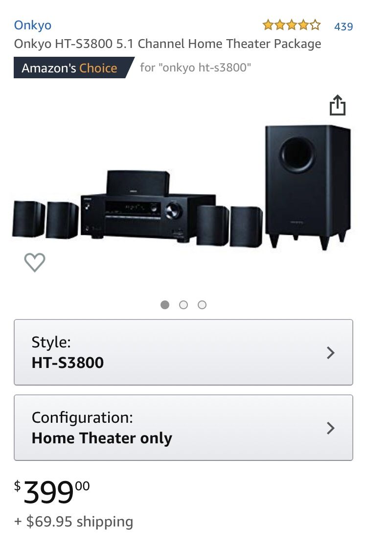 Onkyo Theatre Package