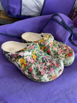 Floral Crocs