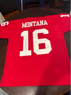 Joe Montana Autographed Mitchell N Ness Jersey