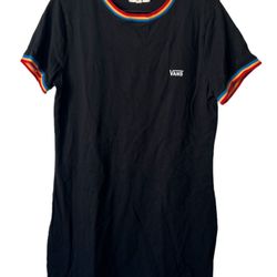 Vans Retro ABERDEAN II TEE SHIRT DRESS High Roller BLACK MULTI Cute WOMENS XL  Comes from a pet and smoke free home.  All measurements in the pictures
