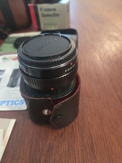 Vintage Canon T70 35mm Film Camera Kit w/ Lenses, Flash, Bag & Manuals