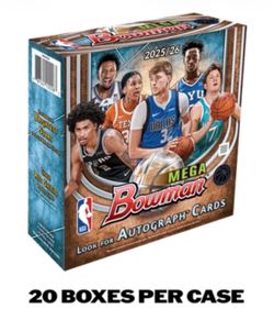 2025-26 BOWMAN Basketball MEGA BOX 20-BOX CASE