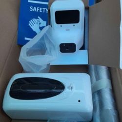 New NEWARR Automatic Hand Disinfectant with non-contact thermometer and signal board.