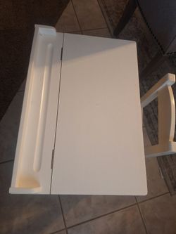White Kids Desk with Chair