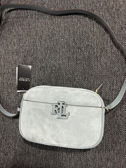 Ralph Lauren Light Blue Suede Bag