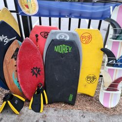Skimboards,boogie Boards And Fins