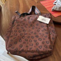 Brand New! Maggie Mather Tote-Leopard Design (Tennis/Travel)