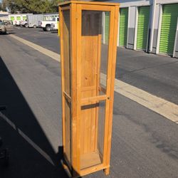 IKEA Curio Cabinet. Glass And Wooden Display Cabinet. No Shelves.