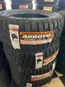 ✔️📲265/60/18 Vendo set de Llantas Nuevas arroyo rt