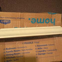 Small White Shelf With Hooks