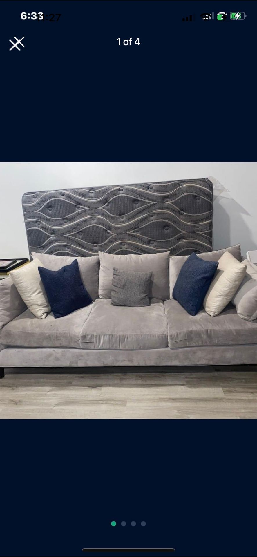 GRAY COUCH