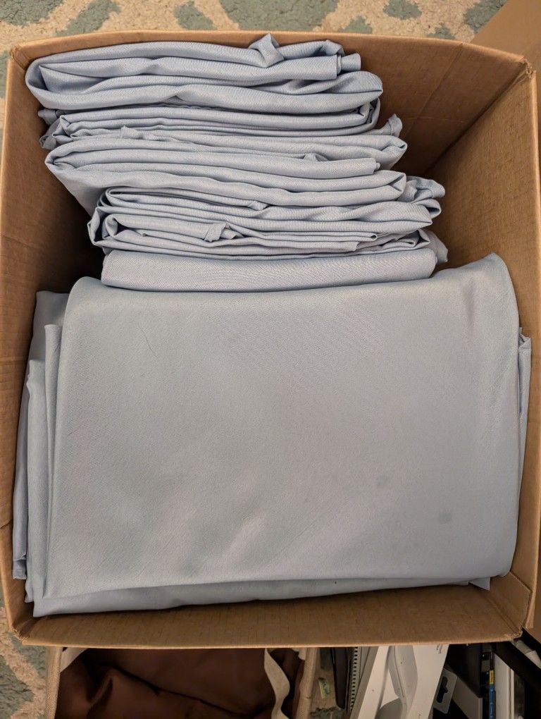 Dusty Blue Round  Tablecloths 