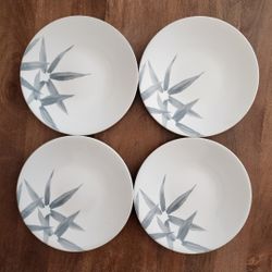 Set Of 4 Salad Plates Gourmet Basics By Mikasa Timber Gray Stoneware
