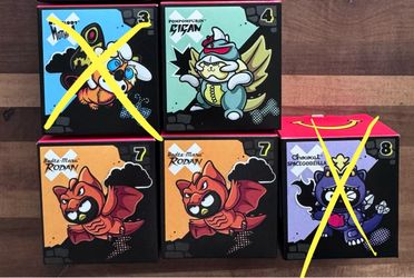 Mcdonalds Happy Meal Sanrio x Godzilla Toys