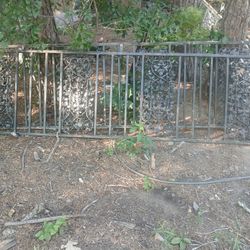 Vintage Decorative Wrought Iron Porch Railing