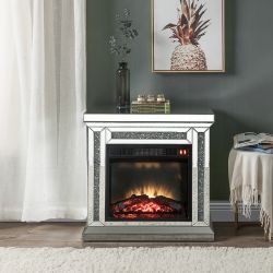 A smaller version of the mirrored fireplace for a smaller cozier space scroll for measurements brand new in box firm price $499