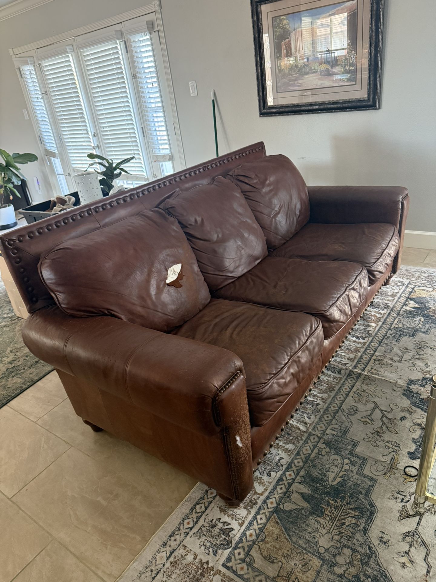 Large Brown Couch