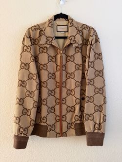 Gucci Jumbo Monogram GG Canvas Jacket AUTHENTIC