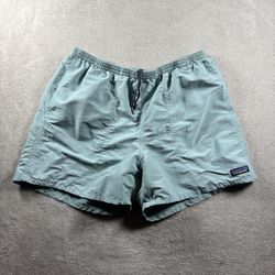 Patagonia Men's Large Blue Lined Baggies Shorts 4" Inseam Hiking #3D