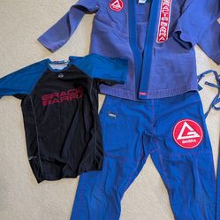 Gracie Barra BJJ Gi size A2 w/ rash guard