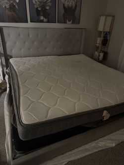 King bed, JUST THE BED, frame is sold