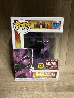 Black Panther Funko Pop Glow Marvel Collector Corps