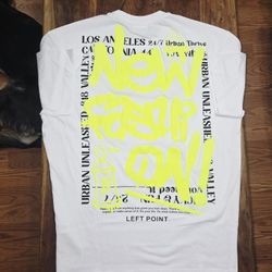 Left Point Men's White Tee