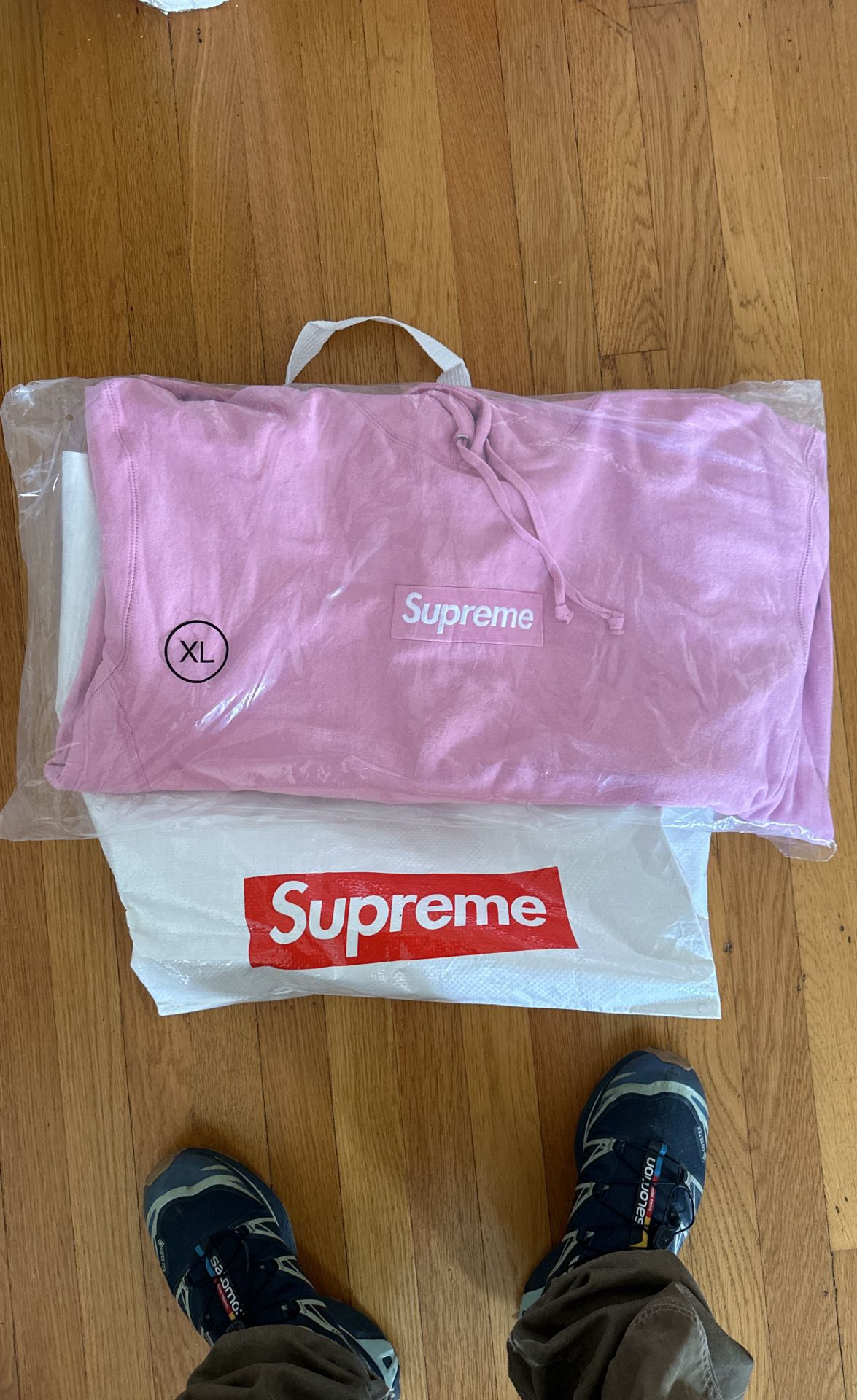Supreme Pink Box Logo Xl