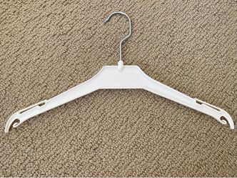 70 Kids Hangers - White Plastic