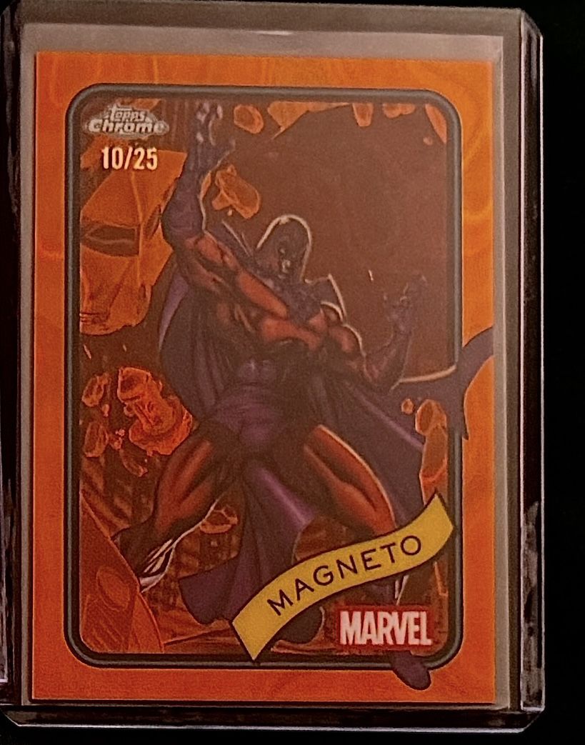 2025 Topps Chrome Orange Refractor Magneto /25