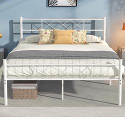 Twin White Bed frame 