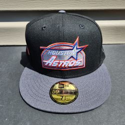 Houston Astros 40th Anniversary Fitted Hat-Black/Dark Graphite 7 3/4